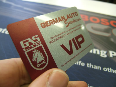 German Auto Service VIP Program